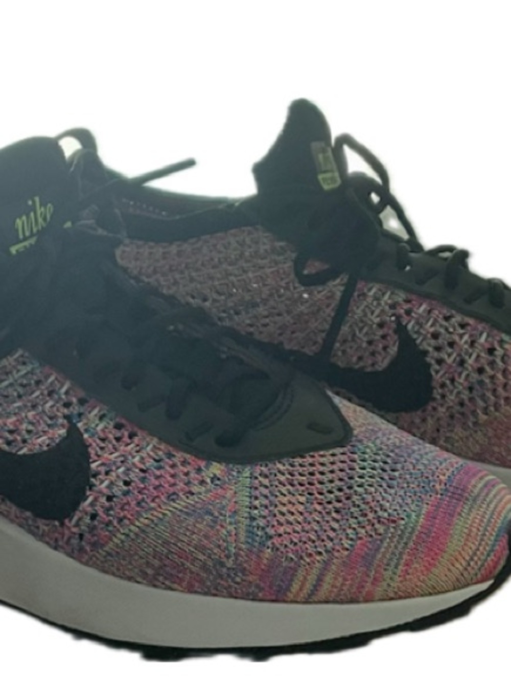 Nike Multicolor Flyknit Women's Sneakers with Black Swoosh